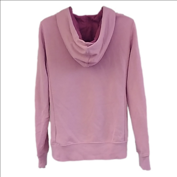 The North Face Half Dome Fleece Pullover Hoodie Dusty Rose w Large Gold Logo - Picture 6 of 11
